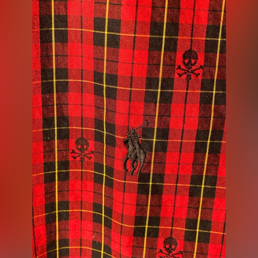Polo Ralph Lauren button down w/ skulls
